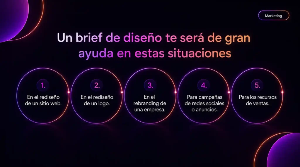 brief de diseño para organizar proyectos creativos