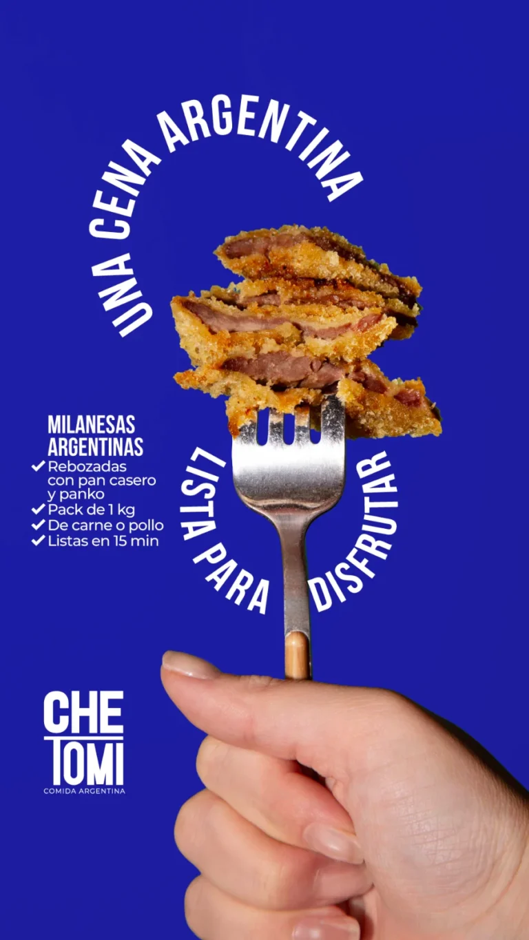 Pieza de Che Tomi: una cena argentina lista para disfrutar