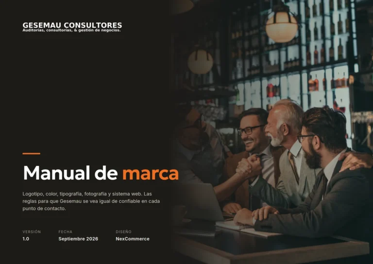 Portada del manual de marca de Gesemau