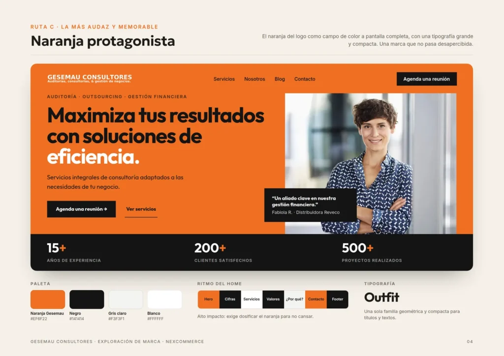 Ruta C de Gesemau: Naranja protagonista