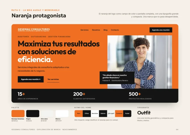 Ruta C de Gesemau: Naranja protagonista