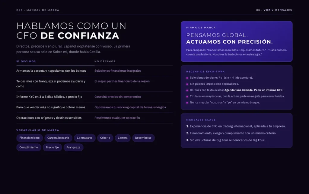 Voz de CSP Consulting: hablamos como un CFO de confianza