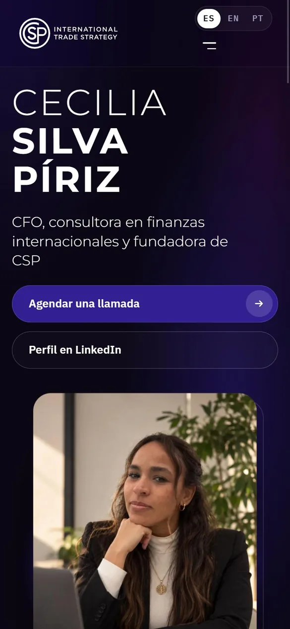 Página de Cecilia Silva Píriz, fundadora de CSP Consulting