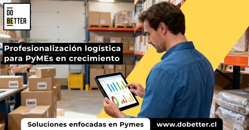 Pieza de LinkedIn de Do Better: profesionalización logística para pymes