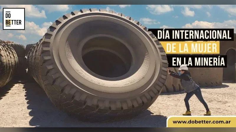 Pieza para redes de Do Better Argentina por el Día de la Mujer en la Minería