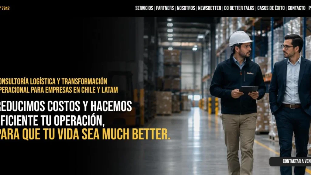 Sitio web de Do Better Chile (dobetter.cl), inicio