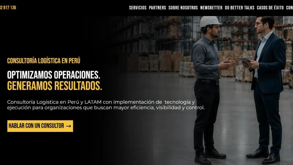 Sitio web de Do Better Perú (dobetter.pe), inicio