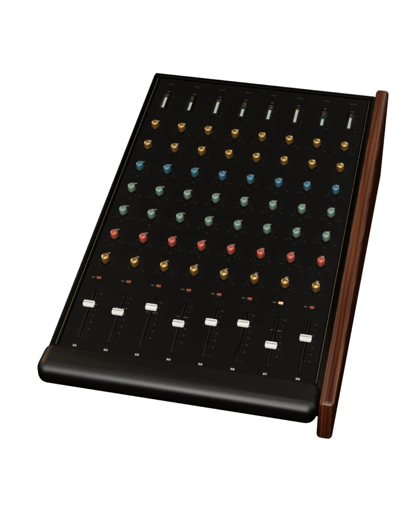 Consola de mezcla 3D del sitio de Sebastián Aguilera