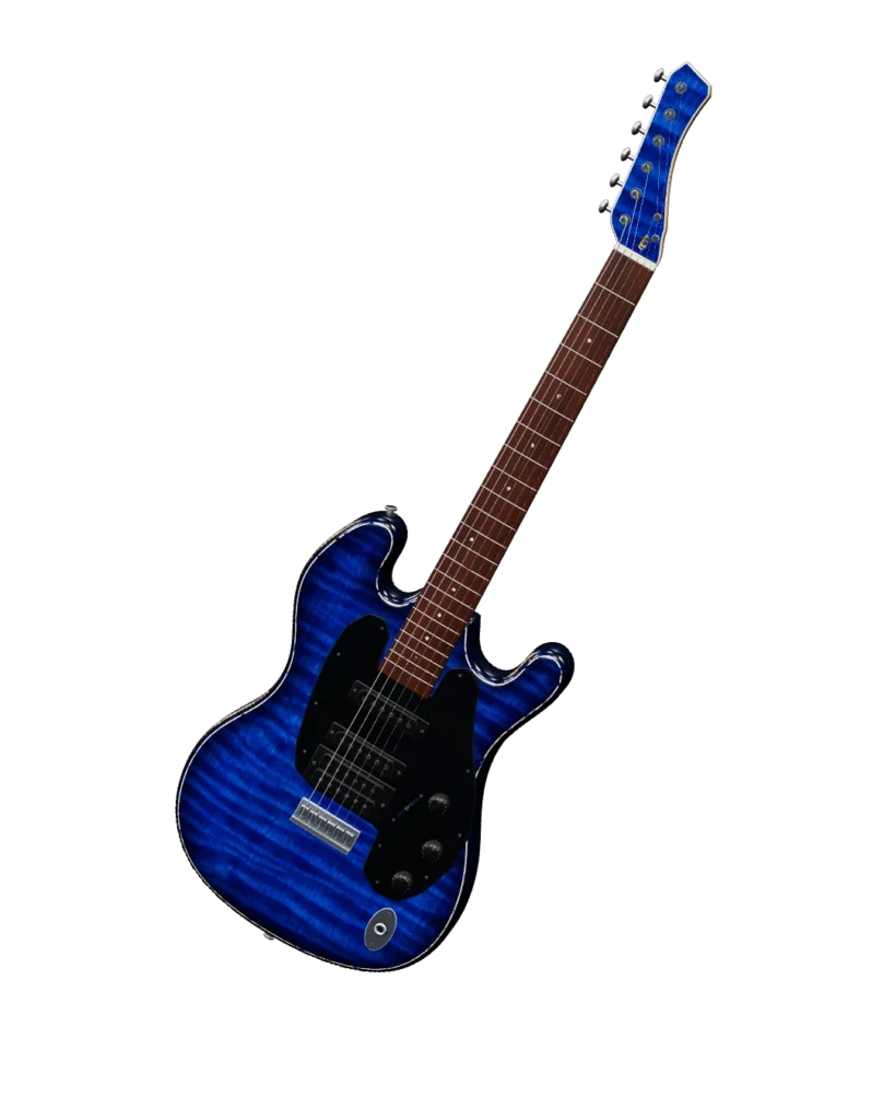 Guitarra eléctrica 3D del sitio de Sebastián Aguilera