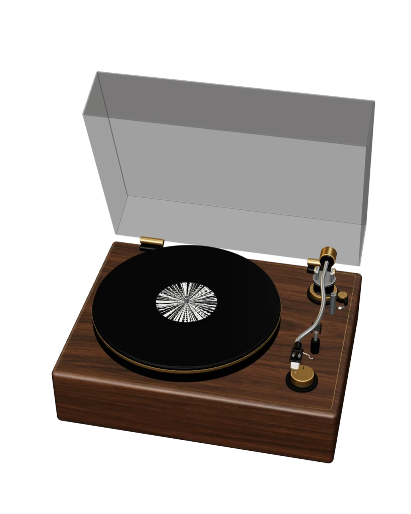 Tocadiscos 3D del sitio de Sebastián Aguilera
